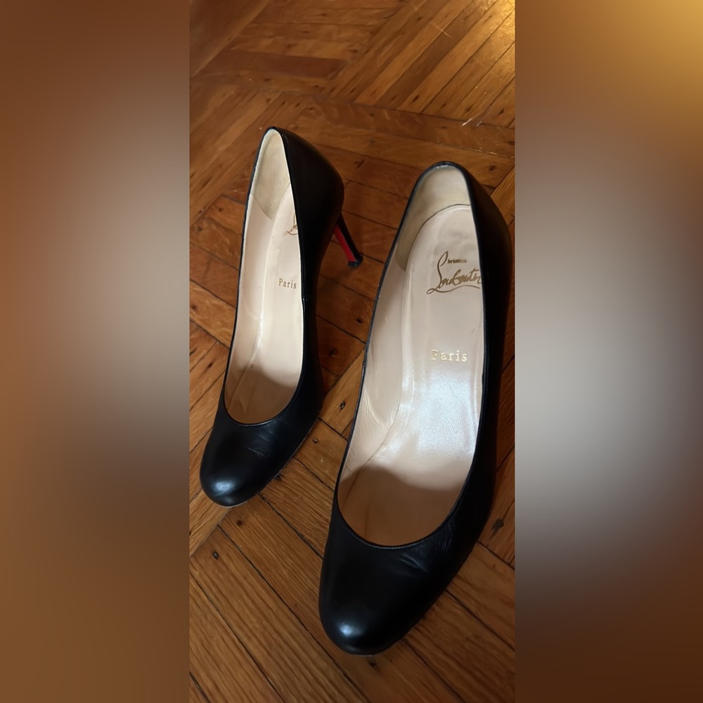 Christian Louboutin Black Leather heels